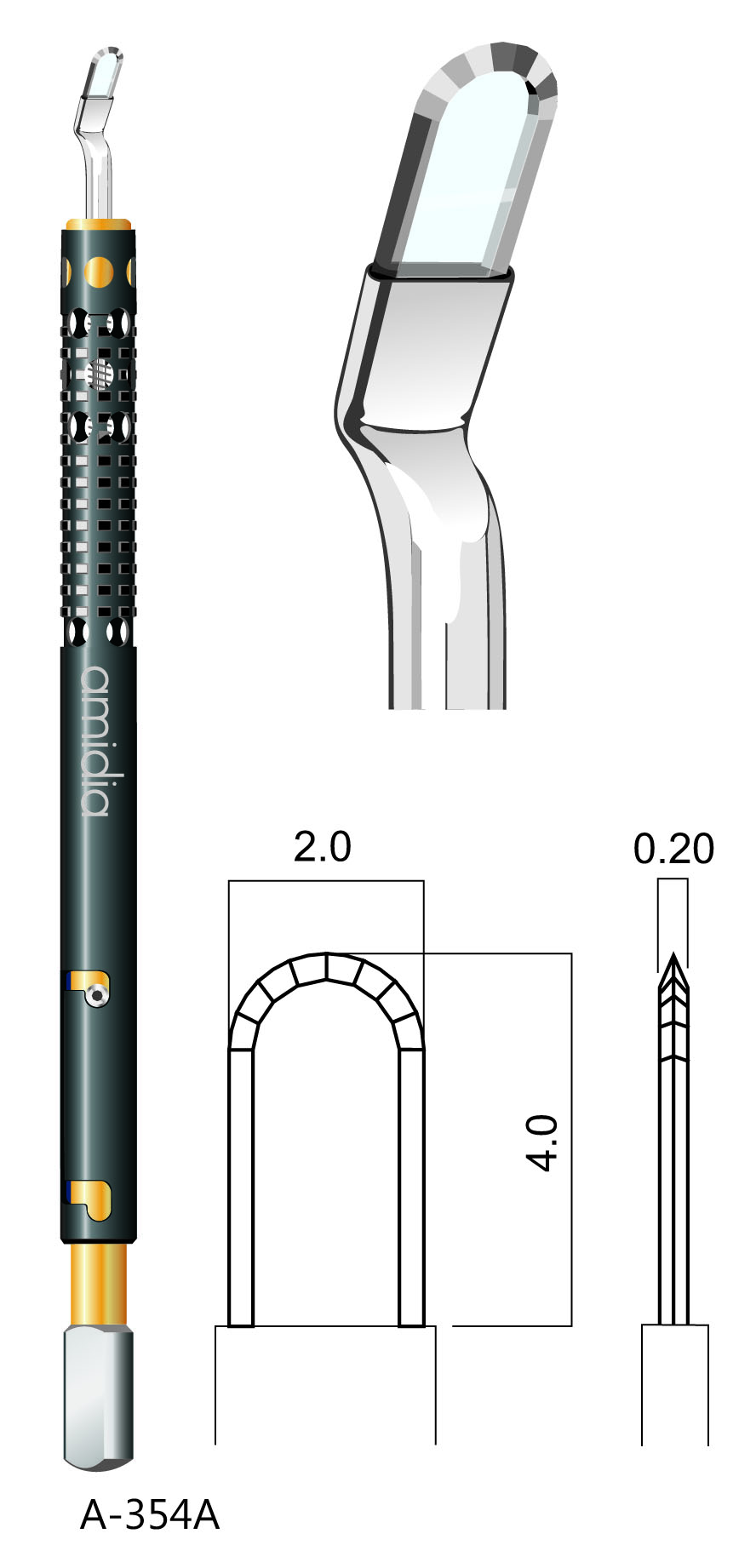 Diamant-Tunnelmesser Bajonettverschluss