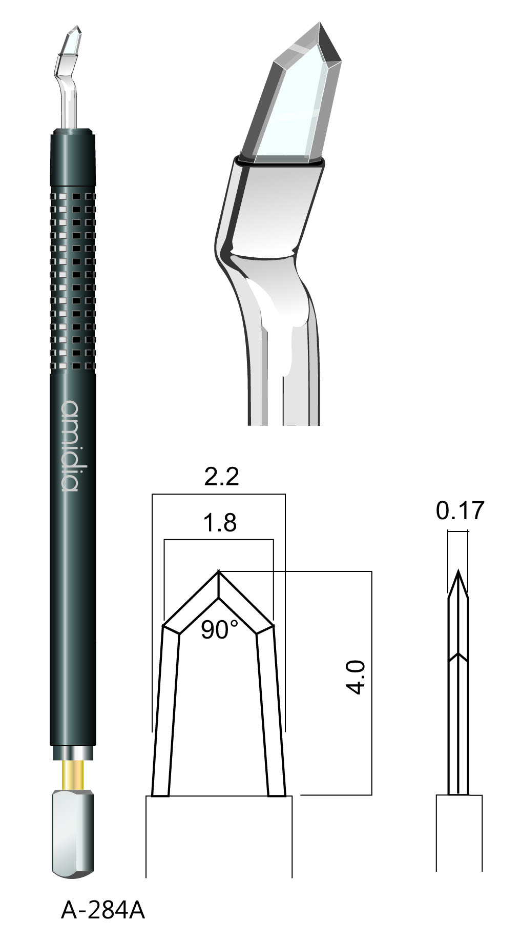 Diamant Speer Trapezoid Messer