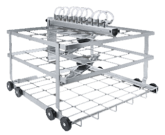 A 207 Wagen zur optimalen Aufnahme von Micro-Instrumentarium inkl. 2 Halterungen A 207 Wagen zur optimalen Aufnahme von Micro-Instrumentarium inkl. 2 Halterungen