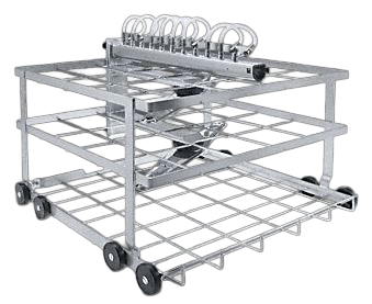 A 207 Wagen zur optimalen Aufnahme von Micro-Instrumentarium inkl. 2 Halterungen